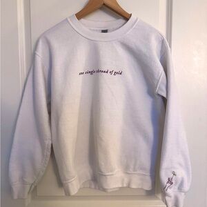 Embroidered Taylor Swift Folklore Crewneck